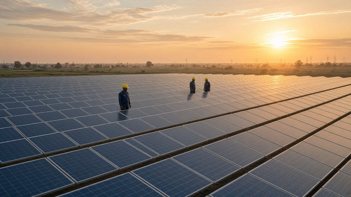 Utility-scale solar carbon credit project