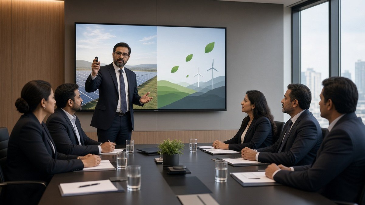 Briefing leadership on solar credits