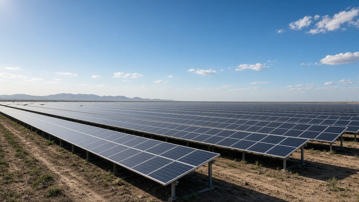 Utility-scale solar array